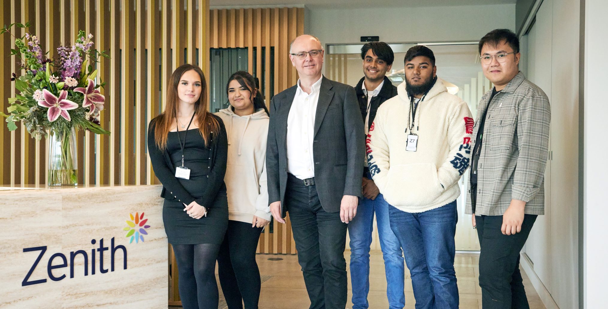 Apprentices with Martin Jenkins (Centre) and Nick Galicia (Right)